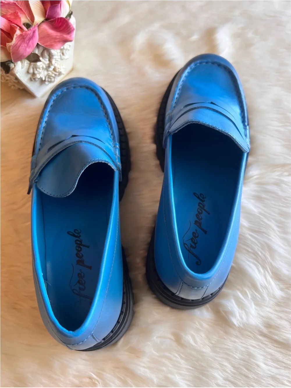 New • Free People Lyra Lug Sole Loafer - Picture 6 of 7